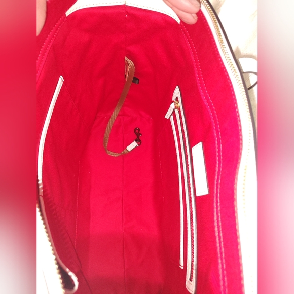 Dooney & Bourke EUC+ Saffiano Collection Large White Leather Shopper Tote Bag - Picture 12 of 16